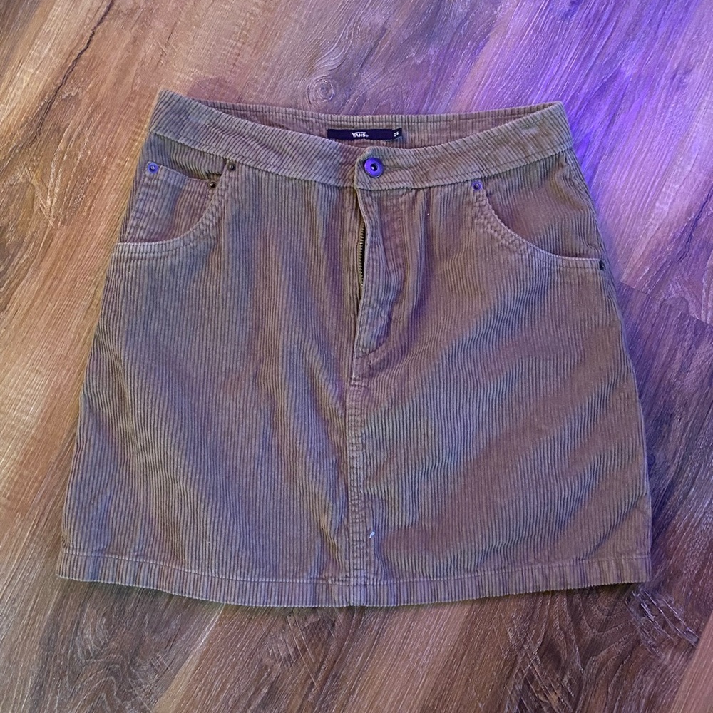 Women’s Corduroy Vans Mini Skirt